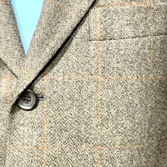 Vintage Burberry London Cashmere Blazer Jacket Sports Coat 41 - Picture 4 of 11